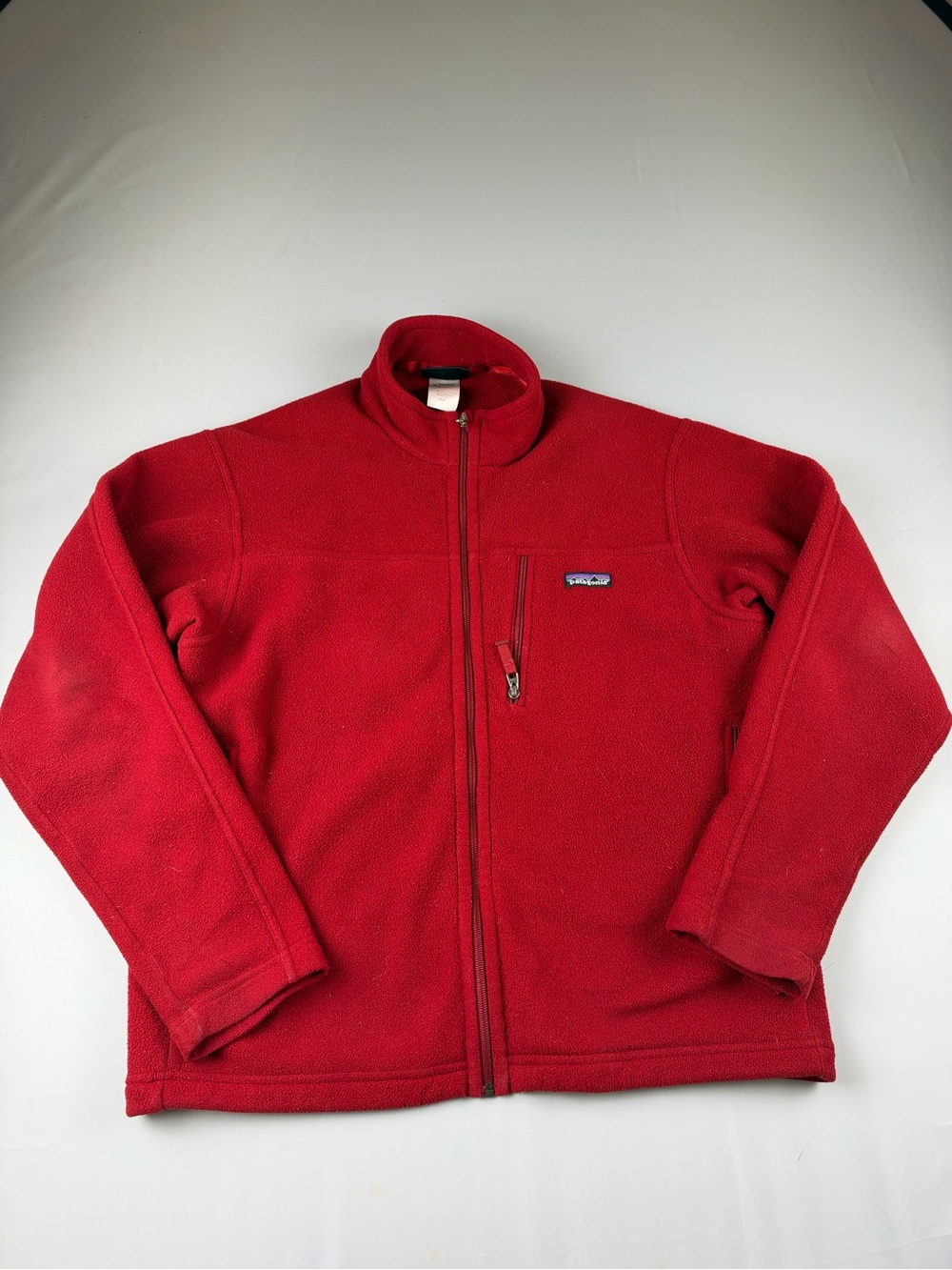 Patagonia Synchilla Men’s Red Full-Zip Fleece Jacket
